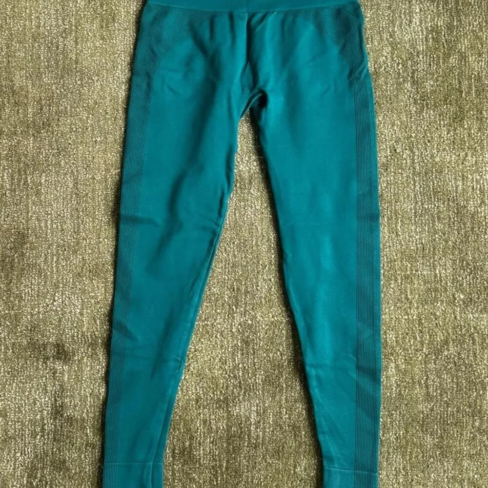 Set-active Women's Green and Blue Leggings
